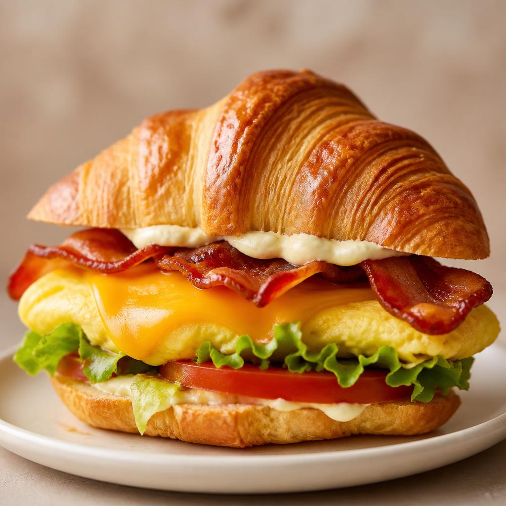 Honey Butter Croissant Breakfast Sandwich
