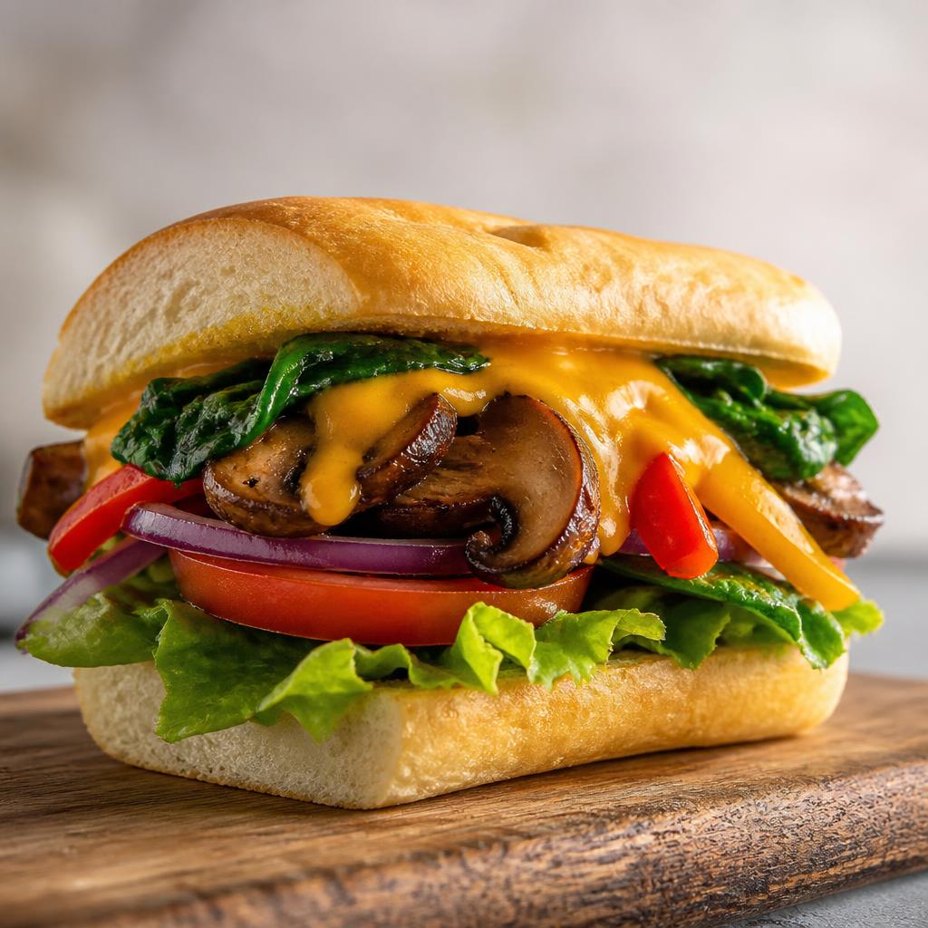 Veggie Garden Breakfast Sandwich